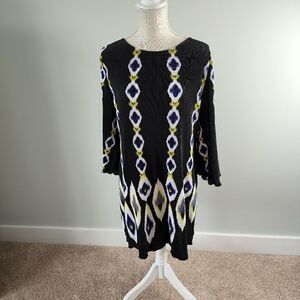 ALFANI WOMEN'S SHIFT BELL SLEEVE DRESS SIZE MEDIUM